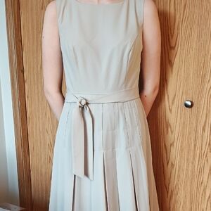 Calvin Klein Beige Midi Dress Size 8